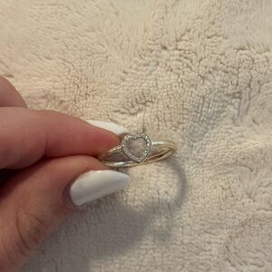Open heart Pandora ring